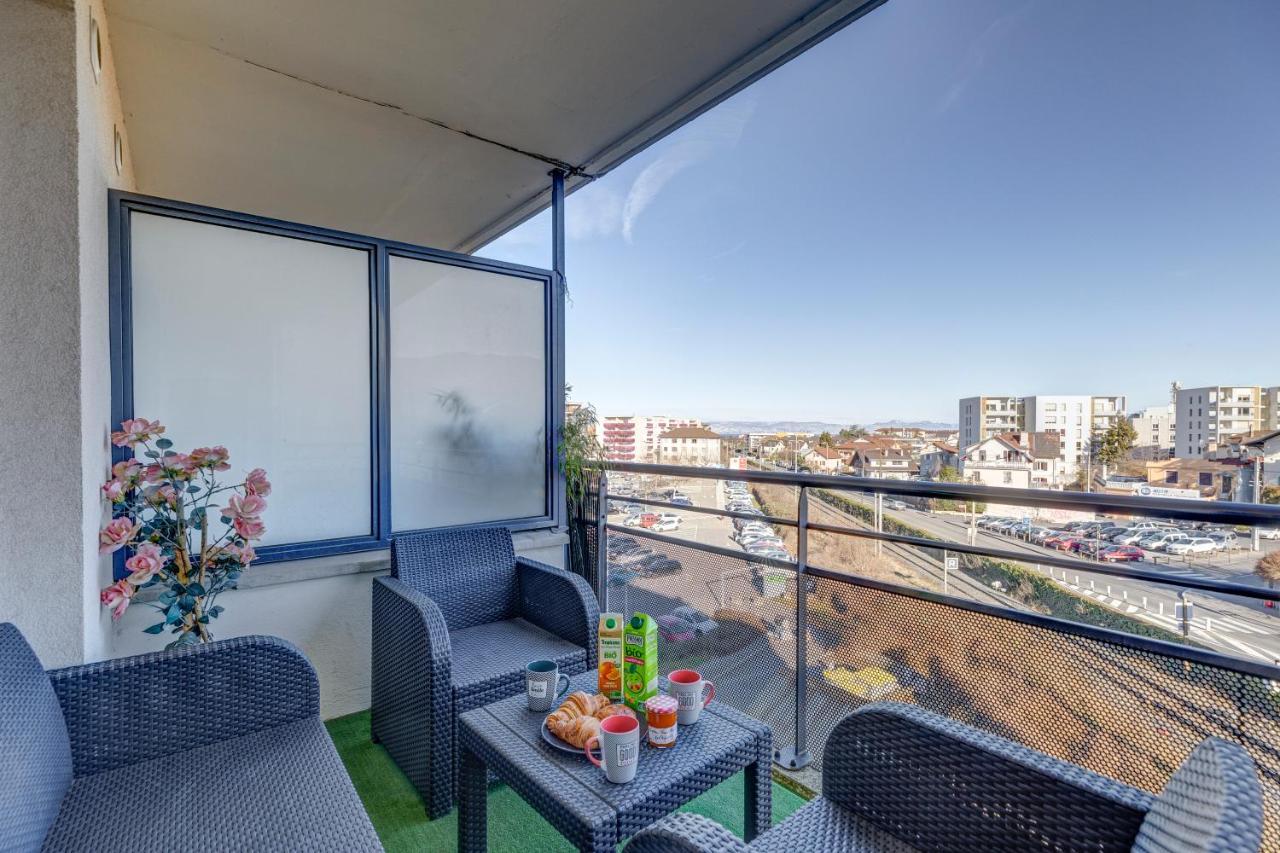 Viva Leman- Hypercentre - Vue Panoramique- Parking - Wifi Apartamento Thonon-les-Bains Exterior foto